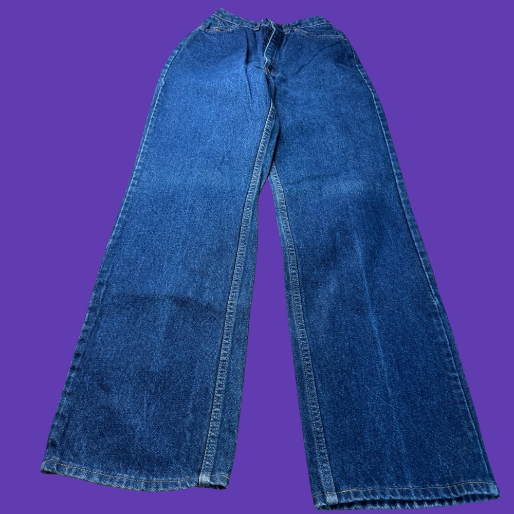Vintage Levi's Orange Tab Womens Wide Leg Jeans Size 10 Made in USA 24x31